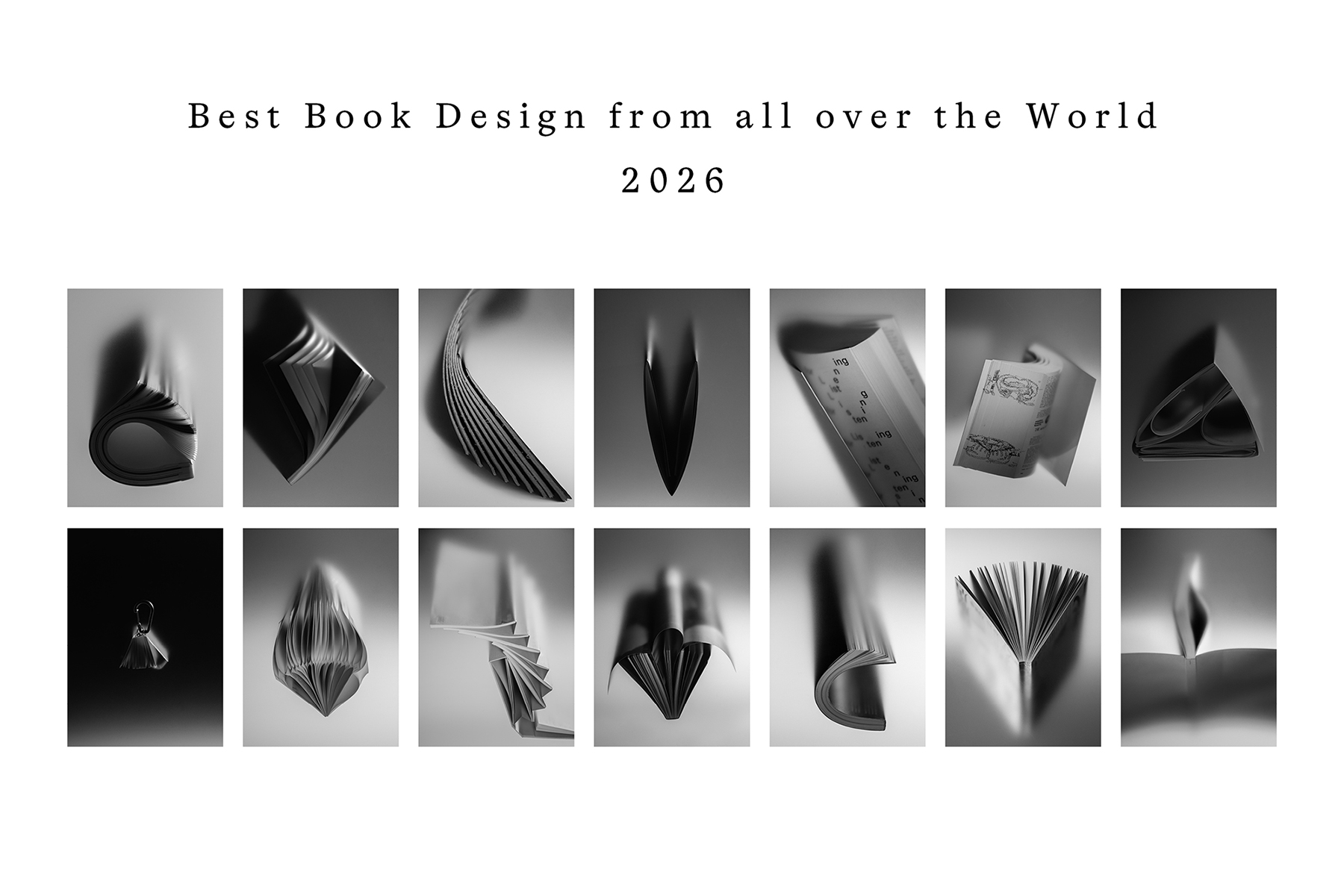 Grafik zum Wettbewerb Best Book Design from all over the World 2026.