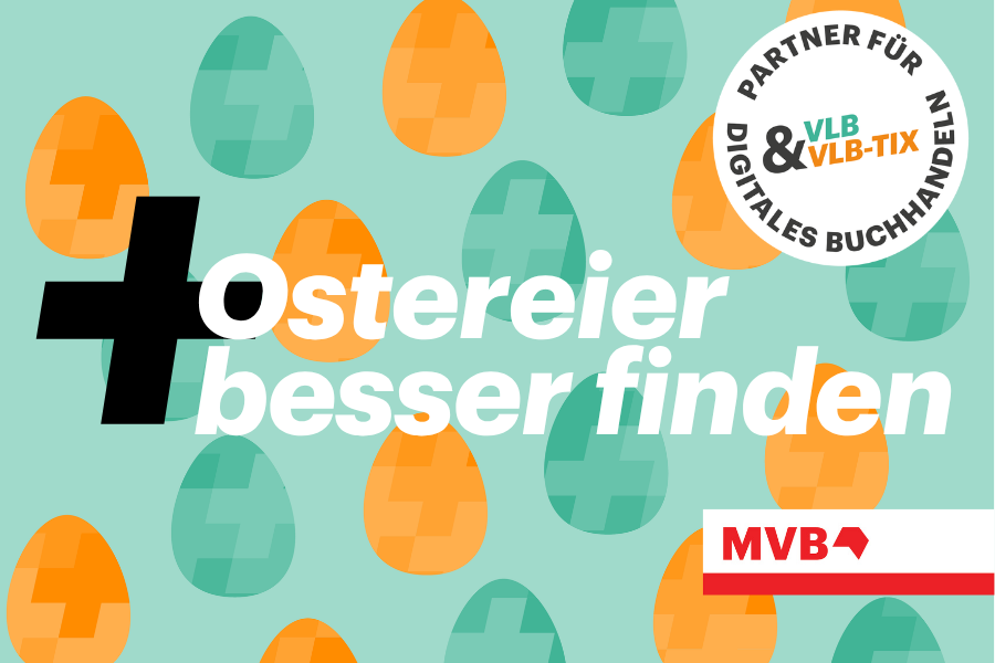 Osterei-Grafik mit dem Spruch Ostereier plus besser finden.